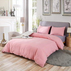 SORMAG 100% Washed Cotton Duvet Cover 3 Piece, Comforter Cover California King Size, Ultra Soft with Zipper Closure, Corner Ties, Simple Bedding Style, Gray White Plaid