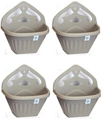 Mkono 4x 32cm Grey Athens Wall Plant