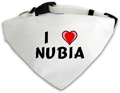 Niubya Dog Bandana with I love (first name/surname/nickname)