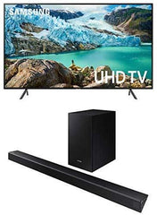 Samsung UN55RU7100FXZA Flat 55-Inch 4K UHD 7 Series Ultra HD Smart TV with HDR and Alexa Compatibility (2019 Model)