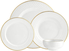 Godinger Silver Art Pique Gold 16pc Set