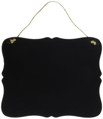 Artyea Black Vintage Style Chalkboard Sign Message Board with Jute Hanging String,