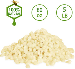AiiLan White Beeswax Pellets - Natural, Triple Filtered - 10 Pound