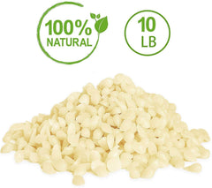 AiiLan White Beeswax Pellets - Natural, Triple Filtered - 10 Pound