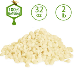 AiiLan White Beeswax Pellets - Natural, Triple Filtered - 10 Pound