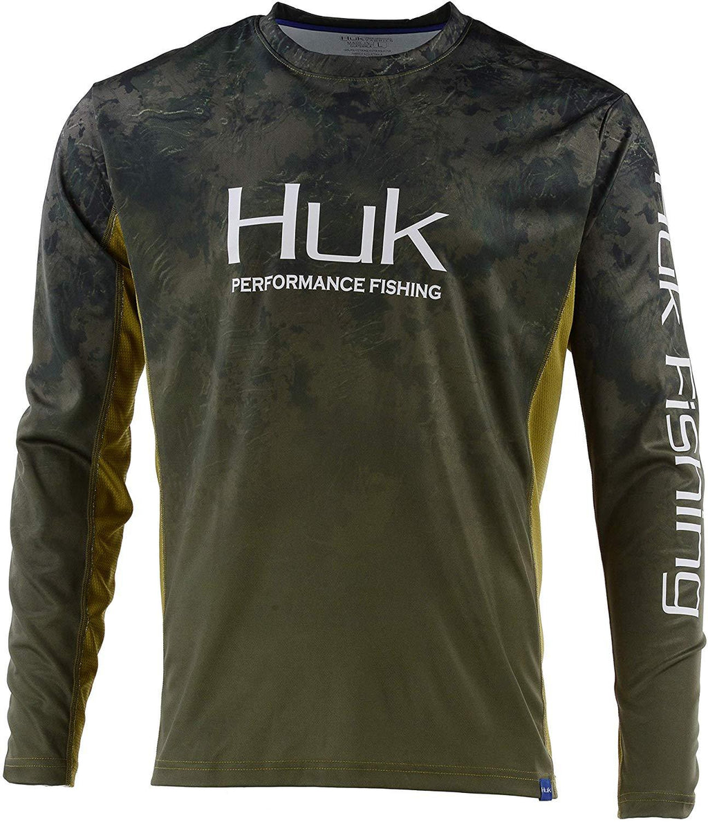  HUK Men's Icon X Camo Long Sleeve Performance Fishing