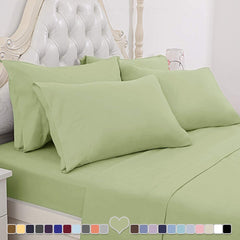 BYSURE Hotel Luxury Bed Sheets Set 4 Piece(Twin, Black) - Super Soft 1800 Thread Count 100% Microfiber Sheets with Deep Pockets, Wrinkle & Fade Resistant