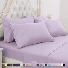 BYSURE Hotel Luxury Bed Sheets Set 4 Piece(Twin, Black) - Super Soft 1800 Thread Count 100% Microfiber Sheets with Deep Pockets, Wrinkle & Fade Resistant