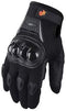 Street Bike Full Finger Motorcycle Gloves 09 (Large, black)