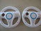 2 Pack Lot Twin Racing Steering Driving Wheel for Nintendo Wii Mario Kart Video Game Mariokart Videogame