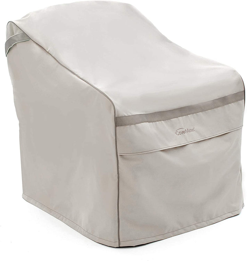 Y- STOP - Outdoor Chair Cover - Fits 34 Inch Width, 40 Inch Depth and 40 Inch Height - Ultima Ripstop - 600D Fade Resistant Poly - Breathable Covered Ventilation -7 Year Warranty - Ripstop Grey