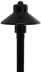 China Hat 12V Black Brass Path Light (7" Shade, 25" Tall) by sunduck