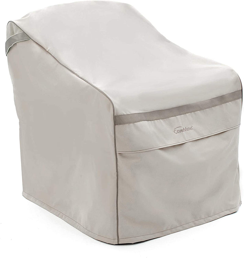 Y- STOP - Outdoor Chair Cover - Fits 34 Inch Width, 40 Inch Depth and 40 Inch Height - Ultima Ripstop - 600D Fade Resistant Poly - Breathable Covered Ventilation -7 Year Warranty - Ripstop Grey