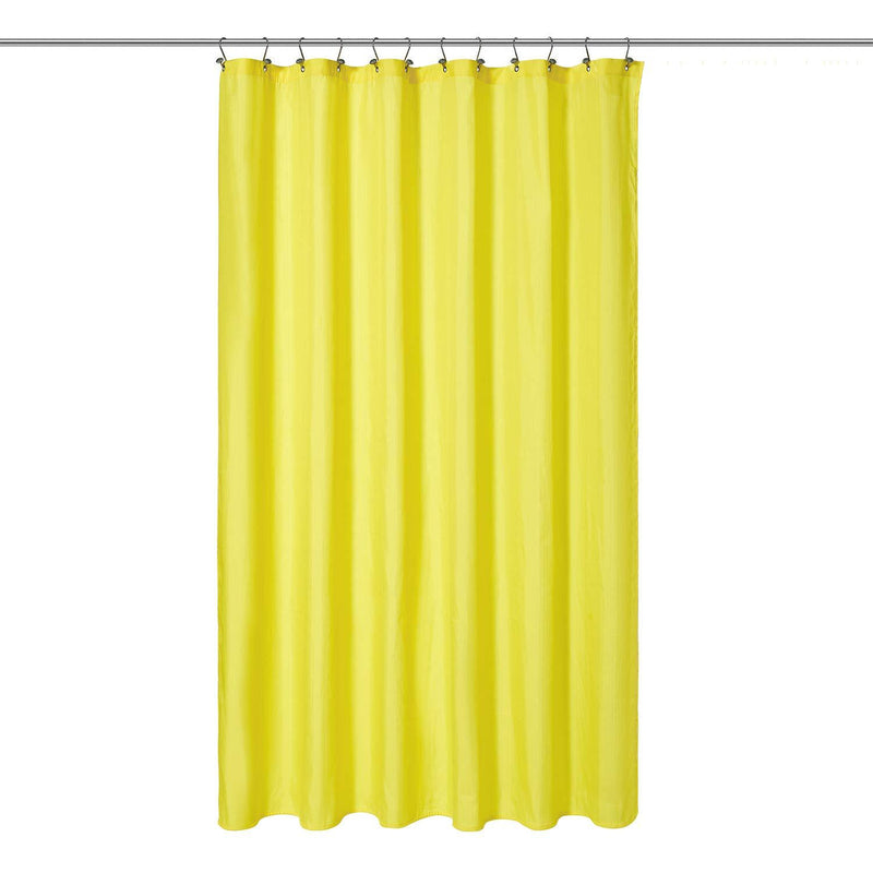 N&Y HOME Fabric Shower Curtain Liner Extra Long Stall Size 54 Width by 80 Length inches, Hotel Quality, Washable, White Bathroom Curtains with Grommets, 54x80