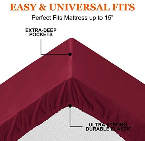 BYSURE Hotel Luxury Bed Sheets Set 4 Piece(Twin, Black) - Super Soft 1800 Thread Count 100% Microfiber Sheets with Deep Pockets, Wrinkle & Fade Resistant