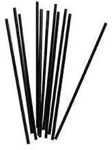 Black Straws for Coffee 10000, 5 Inch by eDayDeal