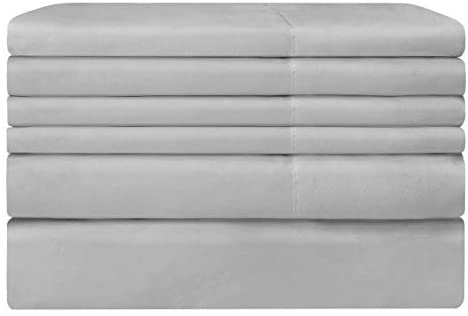 BYSURE Hotel Luxury Bed Sheets Set 4 Piece(Twin, Black) - Super Soft 1800 Thread Count 100% Microfiber Sheets with Deep Pockets, Wrinkle & Fade Resistant