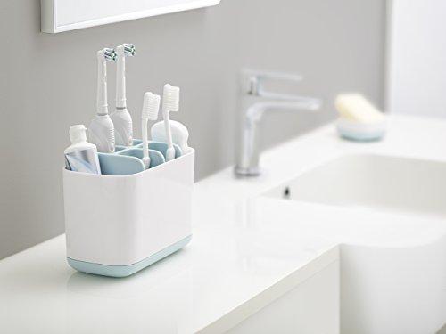 Sam4shine Toothbrush Holder, Upgraded Bathroom Toothbrush Caddy, Electric/Battery Toothbrush and Toothpaste Organizer Rack (Grey, Large)