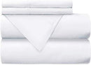 Mellanni 100% Cotton Bed Sheet Set - 300 Thread Count Percale - Deep Pocket - Quality Luxury Bedding - 4 Piece (Queen, Gray)