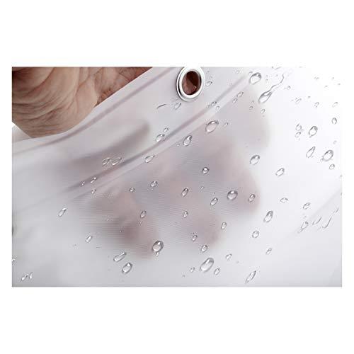 N&Y HOME Clear Shower Curtain Liner - 72x72 Water Repellent Heavy Duty 8G Liner with Rust Proof Grommets for Bathroom Shower