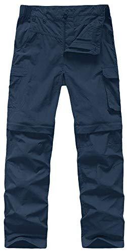 Mens Hiking Pants Adventure Quick Dry Convertible Lightweight Zip Off Fishing Travel Mountain Trousers