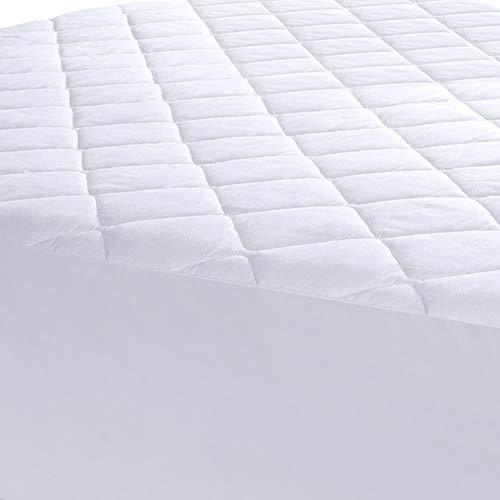 CHOKIT Quilted Fitted Mattress Pad (King) - Mattress Cover Stretches up to 16 Inches Deep - Mattress Topper