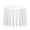 Lann's Linens - 120" Round Premium Tablecloth for Wedding/Banquet/Restaurant - Polyester Fabric Table Cloth - White