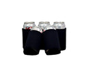 QualityPerfection 100 Black Party Drink Blank Can Coolers(12,25,50,100,200 Bulk Pack) Blank Beer,Soda Coolies Sleeves | Soft,Insulated Coolers | 30 Colors | Perfect For DIY Projects,Holidays,Events