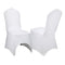 VEVOR White Polyester Spandex Banquet Dining Party Wedding Chair Covers (100 pc)