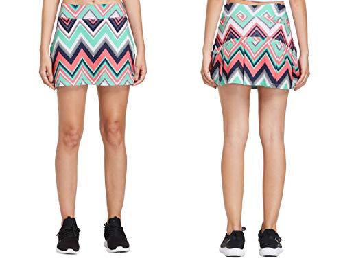 Cityoung Women's Casual Pleated Tennis Golf Skirt with Underneath Shorts Running Skorts