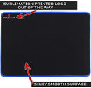 GGLTECK Large Extended Gaming Mouse Pad Mat XXL, Stitched Edges, Waterproof, Ultra Thick 5mm, Wide & Long Mousepad 36”x12”x.20" Red