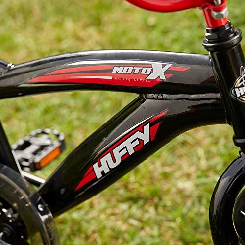 Huffy Kid Bike Moto X, Fast Assembly Quick Connect, 12", Gloss Red