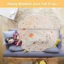 LetsFunny Burrito Tortilla Wrap Blanket, Burrito Wrap Novelty Blanket Tortilla Towel for Adults/Kids, Giant Round Beach Towel/Throw Blanket/Picnic Blanket (Yellow 6, 71.00)