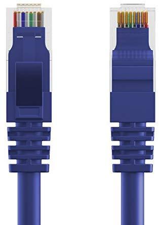 Maximm Ethernet Cable Cat6 Snagless - 6 Feet - Multi-Color - [5 Pack] - Pure Copper - UL Listed - Cable Ties Included