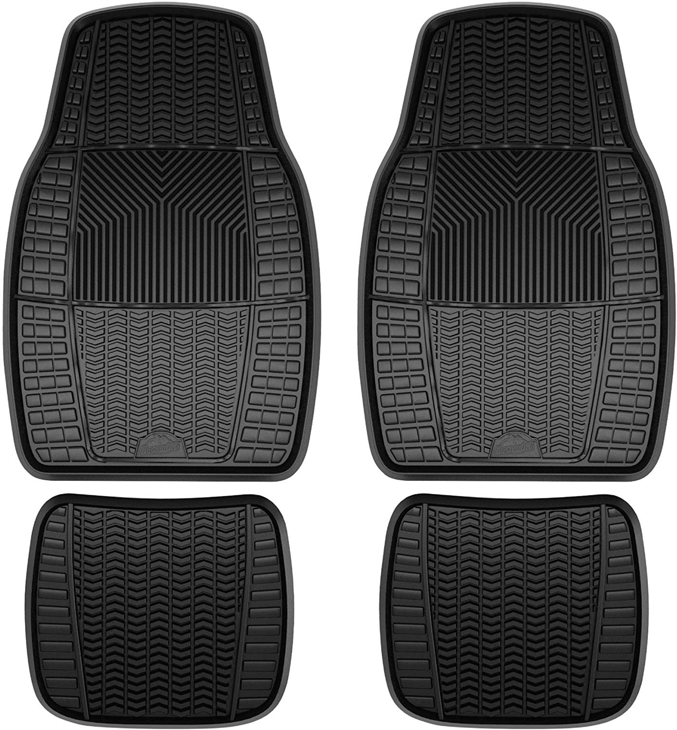 Custom Accessories Armor All 78842 4-Piece Tan All Season Rubber Floor Mat