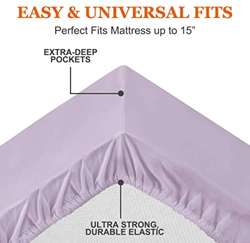 BYSURE Hotel Luxury Bed Sheets Set 4 Piece(Twin, Black) - Super Soft 1800 Thread Count 100% Microfiber Sheets with Deep Pockets, Wrinkle & Fade Resistant