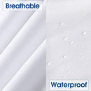 BYSURE King Mattress Pad Deep Pocket Liquids Resist, Dust Proof, Soft Terry Cotton Surface Fitted-Style 16"-18" 100% Waterproof Mattress Protector