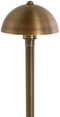 Mushroom 12V Brass Path Light (6" Shade, 25" Tall) by sunduck