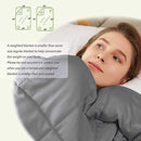 Weighted Idea Sleep Weighted Blanket | 12 lbs | 48''x78'' | Cotton | Grey | for Adult Woman and Man