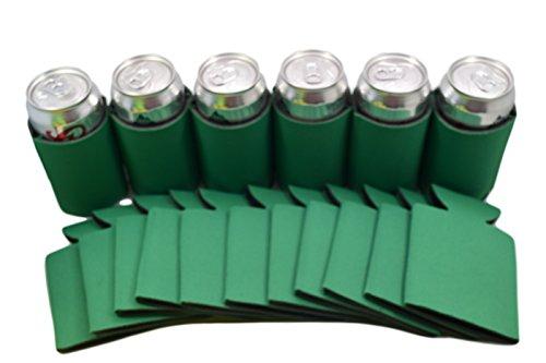QualityPerfection 100 Black Party Drink Blank Can Coolers(12,25,50,100,200 Bulk Pack) Blank Beer,Soda Coolies Sleeves | Soft,Insulated Coolers | 30 Colors | Perfect For DIY Projects,Holidays,Events