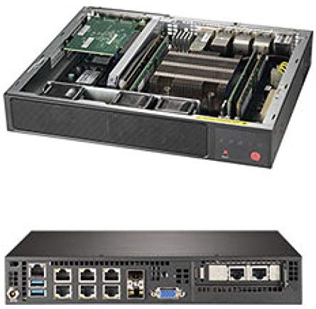 SUPERMICRO SuperServer SYS-E300-9D-4CN8TP Intel Xeon D-2123IT Networking PC w/ 2X SFP+, 2X 10GbE LAN, 4X GbE LAN, IPMI