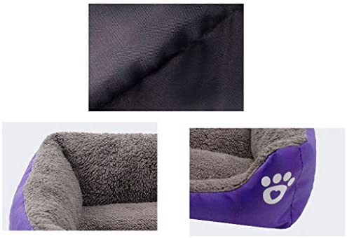 Shinyee Dog Pet Cat Bed Warmer Extra Waterproof Beds Soft Washable Comfort Sofa Dark Green Small(45 * 35 * 12CM)