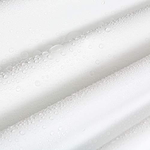 N&Y HOME Shower Curtain Liners, 72" W x 78" H PEVA 3G Shower Curtains with Heavy Duty Beads and 12 Rust-Resistant Grommet Holes, Waterproof Odorless Plastic Shower Liner for Bathroom Frosted, 2 Pack