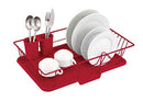 Sweet Home Collection 3 Piece Dish Drainer Rack Set 12" x 19" x 5" Silver