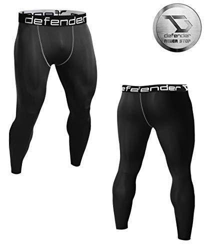 Defender Men's Compression Baselayer Pants Legging Shorts Shirts Tights Running