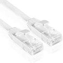 TNP Cat6 Flat Ethernet Network Cable - High Performance & Tangle Free with Premium UTP Twisted Pair RJ45 Snagless Connector Jack Computer LAN Internet Networking Patch Wire Cord Plug (1.5 Feet, White)