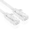 TNP Cat6 Flat Ethernet Network Cable - High Performance & Tangle Free with Premium UTP Twisted Pair RJ45 Snagless Connector Jack Computer LAN Internet Networking Patch Wire Cord Plug (1.5 Feet, White)