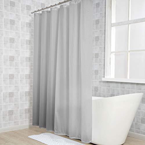 N&Y HOME Shower Curtain Liners, 72" W x 78" H PEVA 3G Shower Curtains with Heavy Duty Beads and 12 Rust-Resistant Grommet Holes, Waterproof Odorless Plastic Shower Liner for Bathroom Frosted, 2 Pack