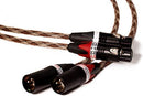 Better Cables SSXLRP-1-MF Silver Serpent II Balanced XLR Audio Cable, 1 meter (3.28'), Stereo Pair (2 Cables), High-End, High-Performance, Silver/Copper Hybrid, Low-Capacitance, Audiophile Audio Cables