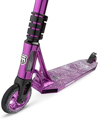 Mongoose Rise Youth and Adult Freestyle Kick Scooter, High Impact 110mm Wheels, Bike-Style Grips, Lightweight Alloy Deck, Multiple Colors